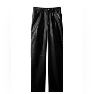 Proenza Schouler White Label
lacquered-effect straight-leg trousers